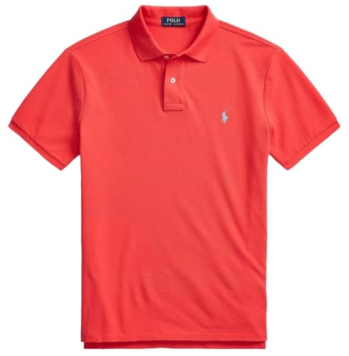 POLO RALPH LAUREN Men's New Classic Fit Polo Shirt, (2024 Collection) Red Reef, XXL