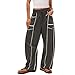 Women's Comfortable Fashion Trousers Wide Leg Loose Drawstring Pants with Pockets High Waist Casual Sweatpants