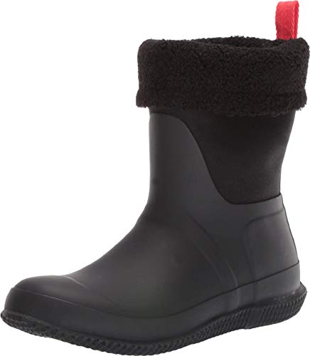 Hunter Footwear Women's in/Out Insulated Rain Boot, Black, 5