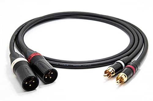 enoaudio Mogami 2534 Quad Cable pares (L,R) Estéreo | Neutrik RCA – XLR macho | HiFi - 1,0 m