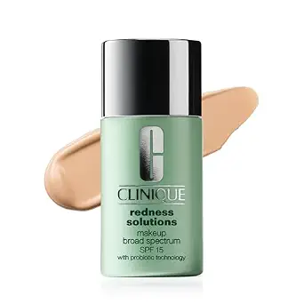 Clinique Redness Solutions Liquid Foundation SPF 15 for Redness-Prone Skin, Medium Coverage, Natural Finish
