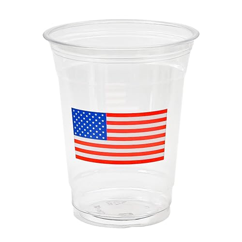 Patriotic-Plastic-Cups-American-Flag-Party-Cups-Red-Blue-White-Star-Stripe-Disposable-Cups-4th-of-July-12-oz-Cold-Drinking-Cup-for-Independence-Day-Memorial-Party-Supplies-50-Flag Patriotic Plastic Cups American Flag Party Cups Red Blue White Star Stripe Disposable Cups 4th of July 12 oz Cold Drinking Cup for Independence Day Memorial Party Supplies 50 Flag