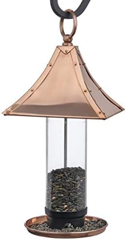 Good Directions T01P Palazzo Bird Feeder, Polished Copper, 16" H