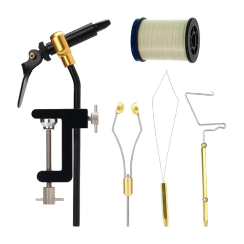 Kit para atar moscas en entornos al aire libre para pescadores de streamers en río y lago