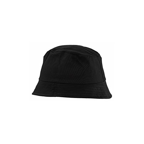 eBuyGB - Sombrero de Pescador Unisex, 100% algodón, Hombre, Sombrero, 12899, Negro, Talla única