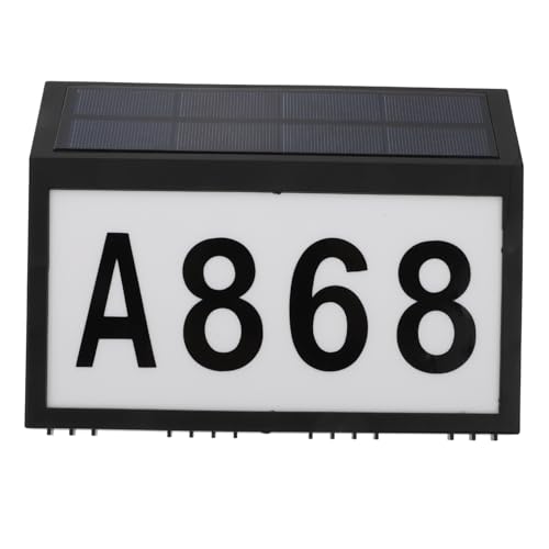 Angoily Luce Led Per Targa Con Numero Civico Lampada Da Parete A Energia Solare Accensione Notturna Automatica Pratica Per Patio E Cortile
