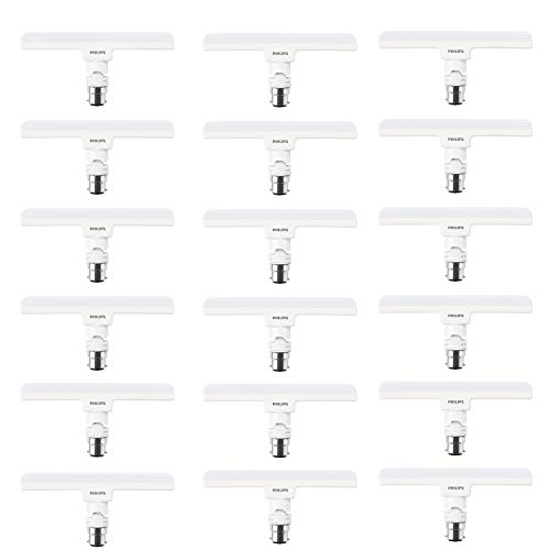 Philips 10W Led Lamp Base B22 – Linear – (Crystal White,Pack Of 18)