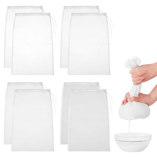 8 PCS Cheesecloth Drawstring Bags Reusable Jelly Bag for Jam Making