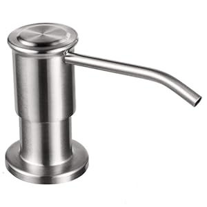 Maizoon Eingebauter Seifenspender Edelstahl Gebürstet Silber