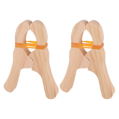 Perchas Infantiles Madera con Pinzas Marca UPKOCH