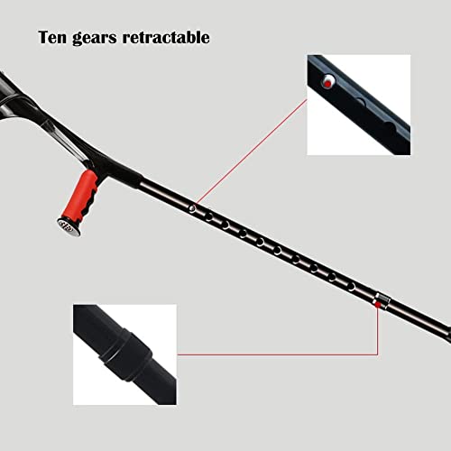 Muletas de antebrazo, muletas de brazo plegables ergonómicas y livianas con asas de goma para trabajo pesado, bastón antideslizante para adultos, negro/rosa/azul