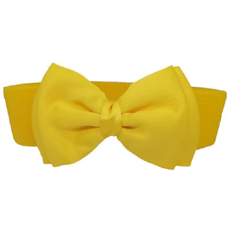 Western Women Stretch Elastic Bow High Waist Belts Designer Bowknot Corset Belt Blouse Jeans Dress Skirt Waistband
