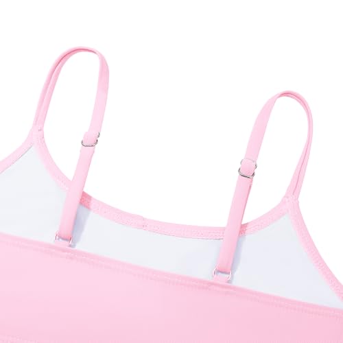 Image of Zando Girls Swimsuit Two Piece - Adjustable Strap Bathing Suit Solid Color Bikini Sets for Teens Girl Beach Swimwear