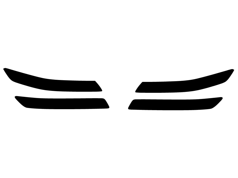 Rvinyl Headlight Protection Film Covers Compatible with Genesis GV80 2021-2025 - Blackout Smoke