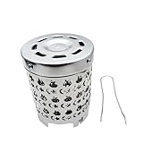 【ソロキャンプ ヒーター アタッチメント 登山 釣り ツーリング コンロ 防寒 ガスバーナー アウトドア 防災 遠赤外線(シルバー（月星）)