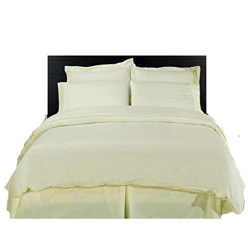 Ar Cream T-300 Egyptian Combed Cotton Sateen Quality Flat Sheet In (Double, )