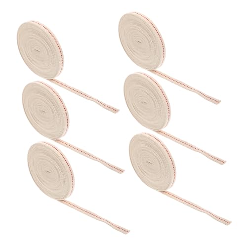Alipis 6pcs Professional Carbon Felt Wicks for Oil Lamps Replaceable Suitable for Indoor Outdoor