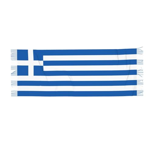 Greece Flag Cool Cashmerette Fringed Scarf Winter Warm Scarves Shawl Wrap For Women2