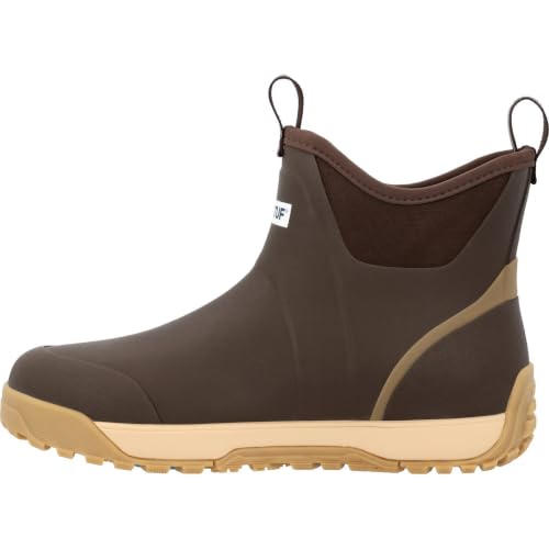 Image of XTRATUF 6 inch Men's Ice Fleece Lined Ankle Deck Boot - 100% Waterproof Rubber Footwear for Snow & Rain - Faux Shearling Lining - Slip-Resistant Outsole