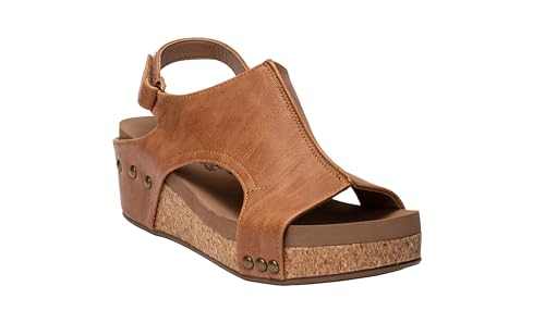 Image of Corkys Footwear Volta Wedge - Chic Elegance Meets All-Year Comfort with a 2-Inch Cork Heel and Marshmallow Insole for Stylish Everyday Wear and All-Day Comfort