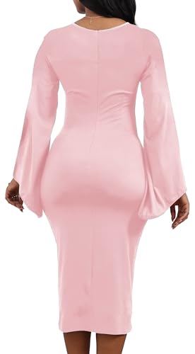 Image of SeNight Women's Elegant Dress Bodycon Work Business Pencil Dresses