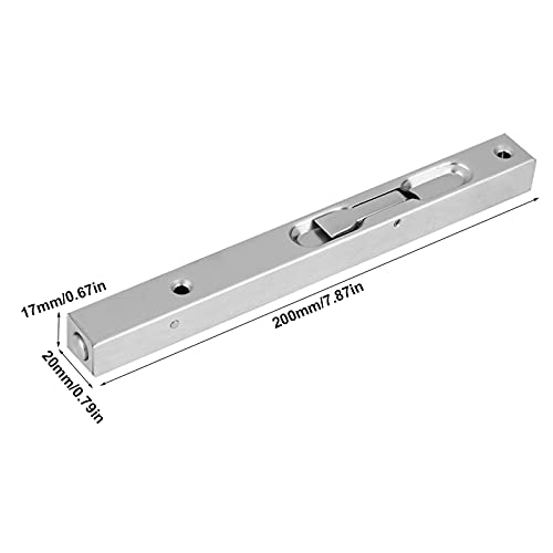 Door Latch Bolt 304 Stainless Steel Door Flush Lock Security Lever Action Gate Latch Bolt with Strike and Screws (8inch) - Image 4