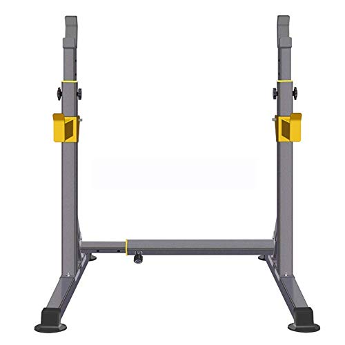 OTQEFTN Dumbbell Squat Racks Adjustable Barbell Rack Adjustable Squat Rack, Squat Stands Rack Barbell Press Bench, Fitness Equipment Home Gym IndoorSiamese, for Curl Barbell Barbell