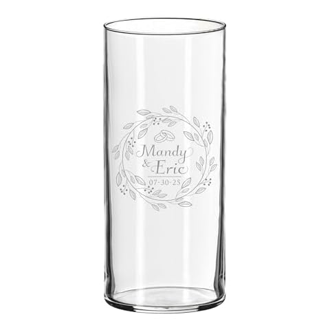 My Personal Memories Engraved Glass Vase Cover