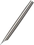 Goldfeder mit Rhodiumüberzug Porsche 924035 Füllhalter M Solid P3135, Etui, silber