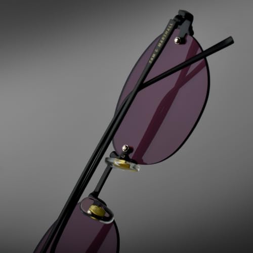 Image of SAM AND MARSHALL DUSK Sunglasses I Rimless I 400UV Protection I Metal Built I Oval Sunglass I Unisex