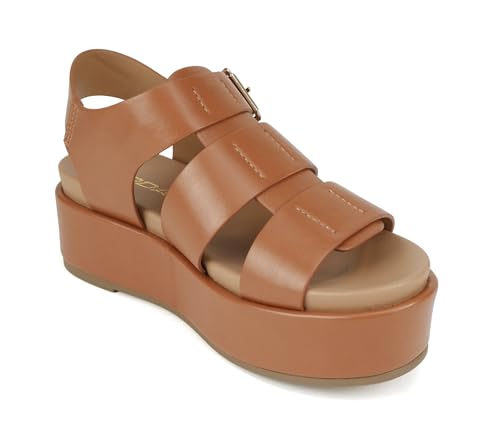 Image of Soda inchBossi ~ Women Round Toe Flatform Fisherman Wedge Sandals with Adjustable Buckle