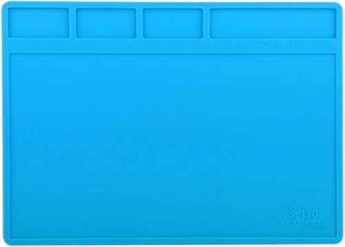 Image of Sky-welding work mats S-110 Multifunctional Mobile Phone Repair Workbench Insulation Pad Hot Air Gun Soldering Station Thermal silicone Mat