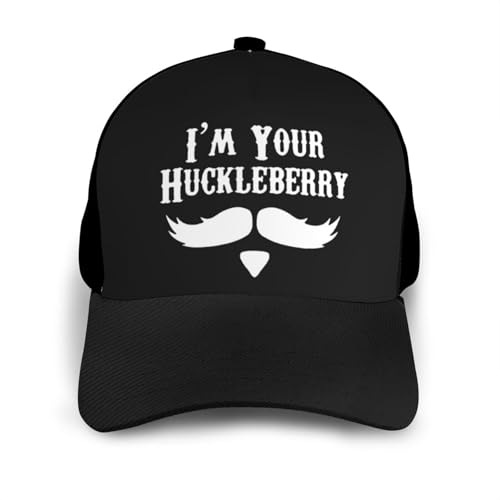 I'm Your Huckleberry Bonnets Curved Brim Mesh Baseball Cap Casual Sun Hat Unisex3
