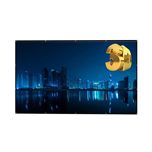 Pantalla de proyector de 120 pulgadas 16:9 para uso en casa inteligente, exterior, KTV, oficina portátil miniatura 1