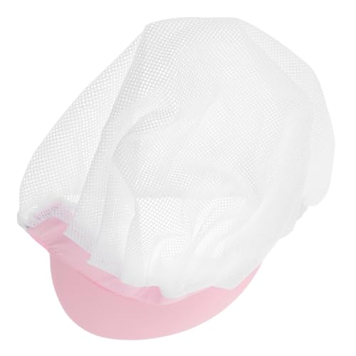 SOLUSTRE Breathable Chef Hat for Women Lightweight Kitchen Cooking Cap with Fine Mesh Top for Restaurants and Culinary Professionals Unisex Design Pink