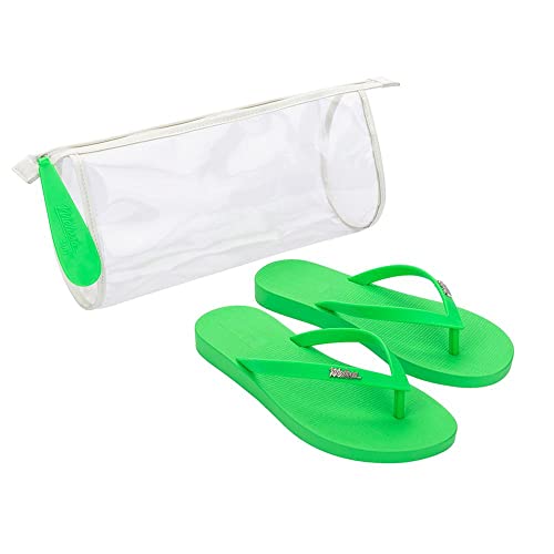 Chinelo Sun Shimmer, Melissa, Feminino, Verde/Verde, 37