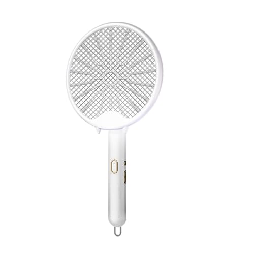 Atrapamoscas para interiores - Raqueta eléctrica para insectos, matamoscas eléctrico recargable por USB | Raqueta plegable para matamoscas con exterminador de moscas de 3000 voltios, raqueta eléctrica