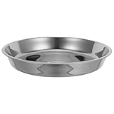 Toyvian Kleine Runde Kuchenform aus Edelstahl 304 – Antihaftbeschichtetes Pizzablech 26cm Ofenfeste Backform für Kuchen Torten und Brot Kratzfeste Formstabile Backform