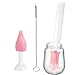 Spazzola per biberon - purificatore di paglia detergente elettrico | Posizionamento kit di utensili sostituibili, scenario di lavaggio tazza di vetro tazza, Mom Women Uso Telaio, Home Travel immagine
