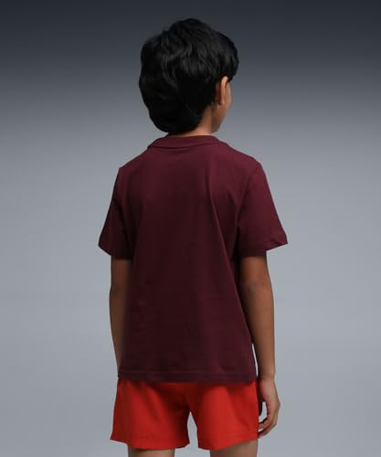 Image of Puma Boy Cotton Solid Regular Fit Tees