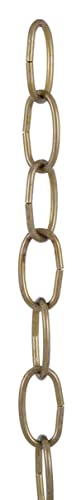 Image of B&P Lamp Antique Brass Finish 8 Gauge Oval Chain