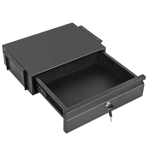 Toriexon Under Desk Pull Out Drawer with Lock