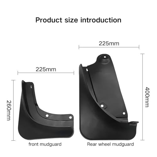 Guardabarros para Tesla Model Y 2024 accesorios coche delanteros traseros 4