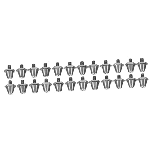 BESPORTBLE 24pcs Track Shoe Spikes Replaceable for Running and Outdoor Sports for Track and Jump Friction Speed Threaded Design