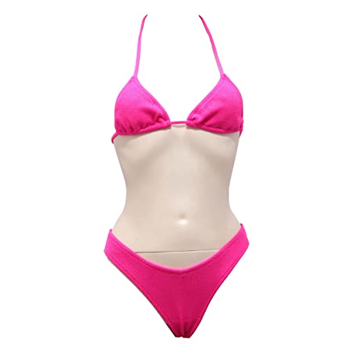 Bikini donna rose fluo KONTATTO idéal pour rayonner sur la plage