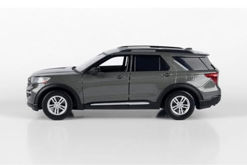 Modelo a escala 1:24 Showcasts 2022 Explorer XLT SUV gris 71378GY miniatura 4