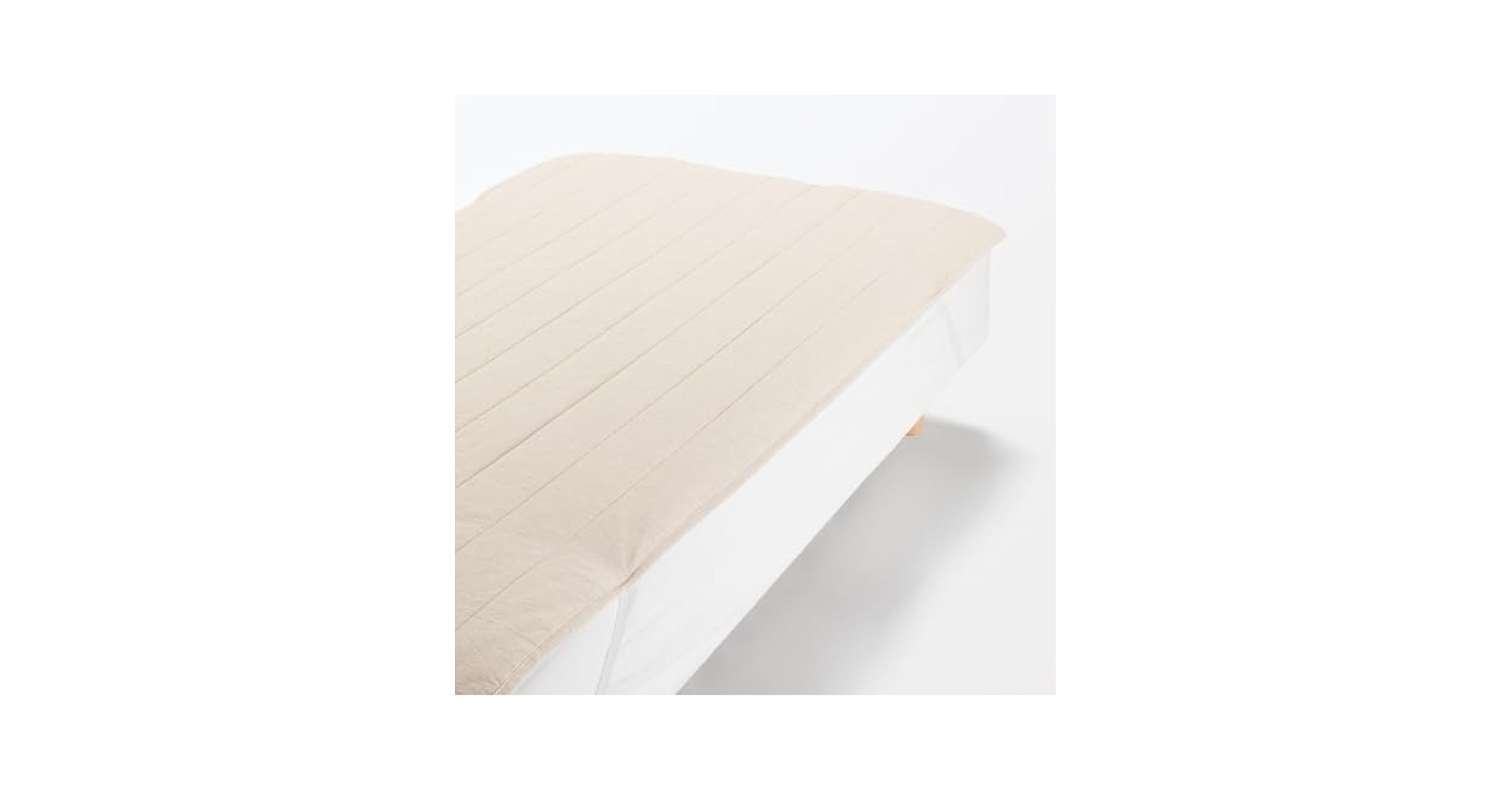 Amazon｜無印良品 綿麻 敷パッド・シングル ・100×200cm・生成