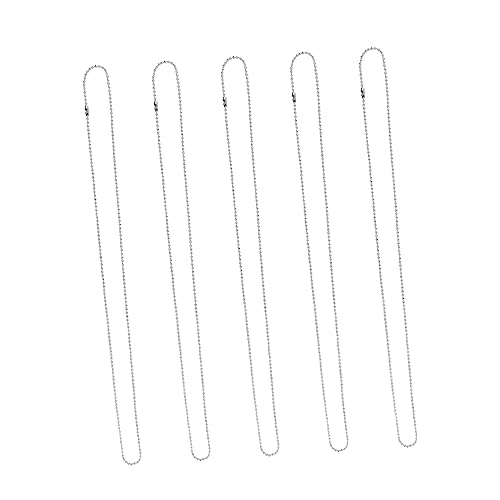 Levemolo Alloy Pet Chain Necklace 5pcs Dog Tag Chain Set for - Strong Construction