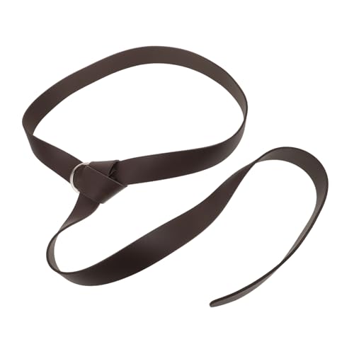 Medieval PU Belt for Renaissance Costume Viking Accessory for Men Women Durable Retro Design for Historical Reenactments Cosplay Events Craftsmanship