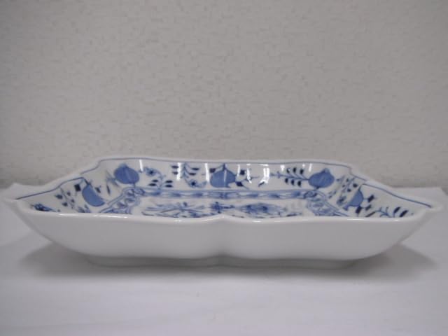 Amazon.co.jp: 128/ マイセン ブルーオニオン スクエア 角皿 プレート